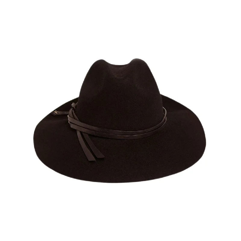 cozy winter coatBlack Felt Fedora