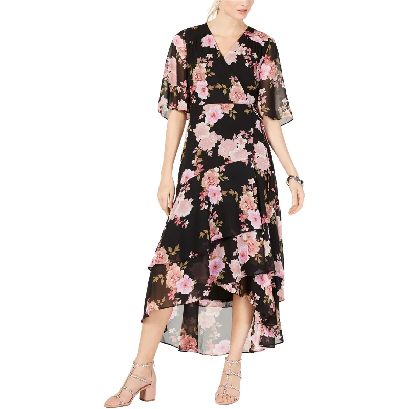 comfy dressI-N-C Womens High-Low Wrap Dress