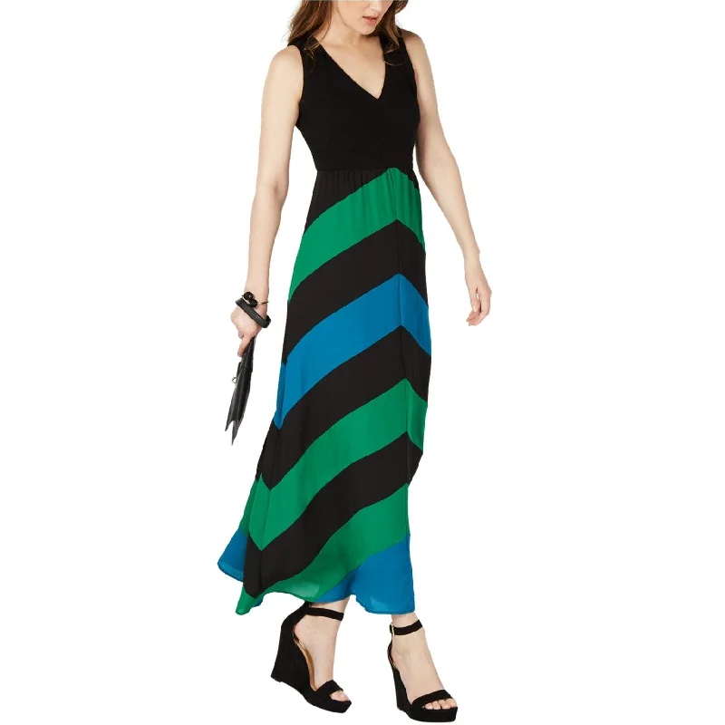 vintage-inspired dressI-N-C Womens Chevron Maxi Dress