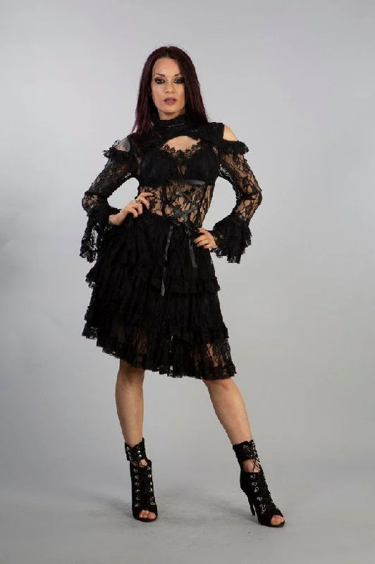 evening dressKyra Dress In Black Lace