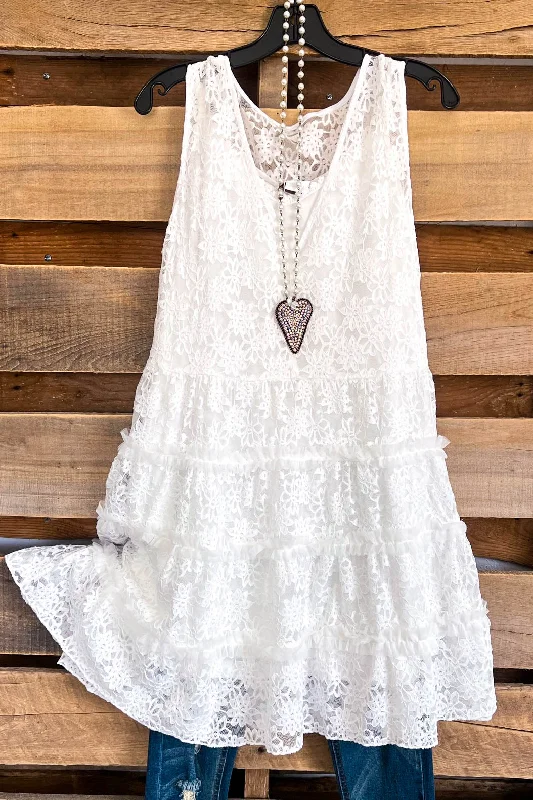 flowy dressGlorious Day Dress - White (TWO PIECES)