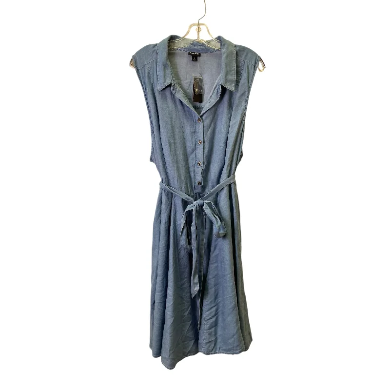 party dressDress Casual Midi By Torrid In Blue Denim, Size:3