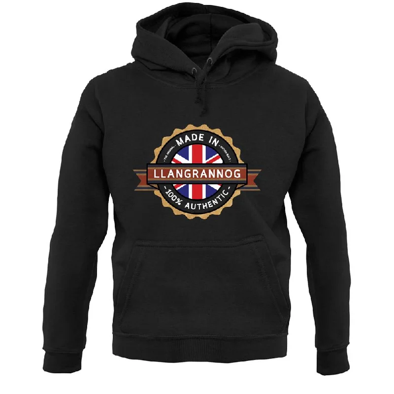 warm pullover hoodieMade In Llangrannog 100% Authentic Unisex Hoodie