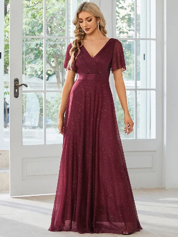 relaxed fit dressBurgundy Concert Dresses