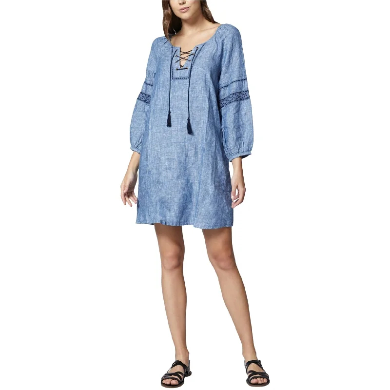 office dressSanctuary Clothing Womens Denim Peasant Dress