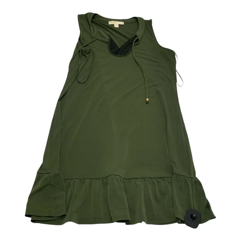 trendy dressDress Casual Short By Michael By Michael Kors In Green, Size: M