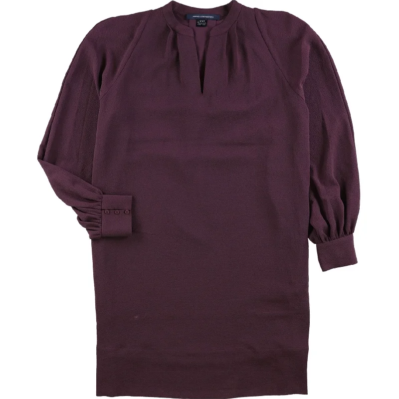 fitted dressFrench Connection Womens Mahi Crepe Tunic Dress, Purple, 2