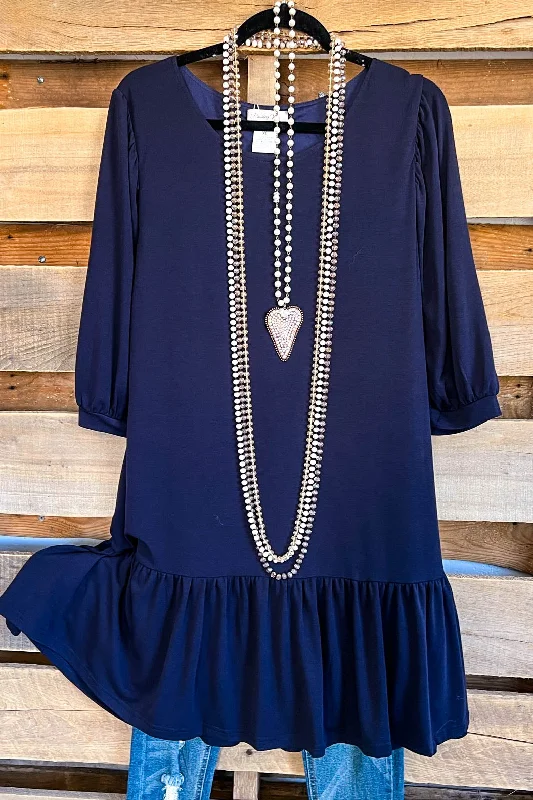 elegant maxi dressKeeps Getting Better Dress - Navy Blue