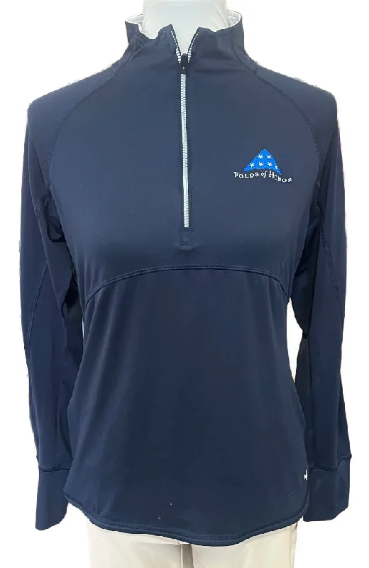 lightweight coatWomen's Puma Navy Folds of Honor Golf Pullover Size M