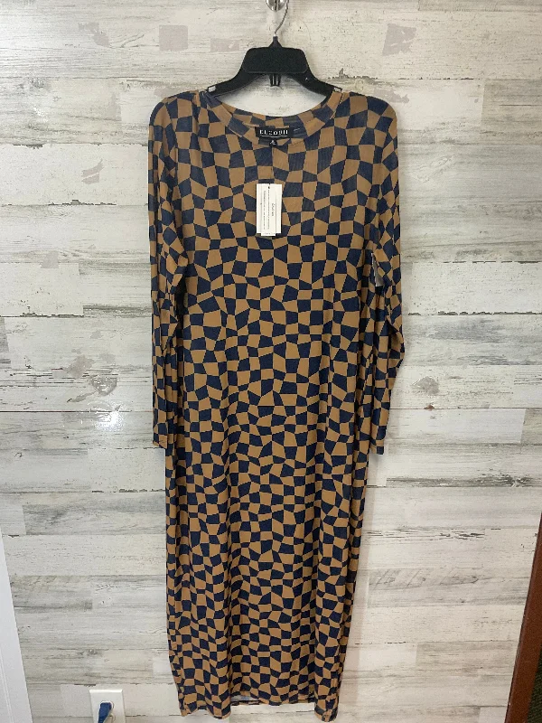 luxury dressDress Casual Maxi By Eloquii In Brown, Size: Xxl