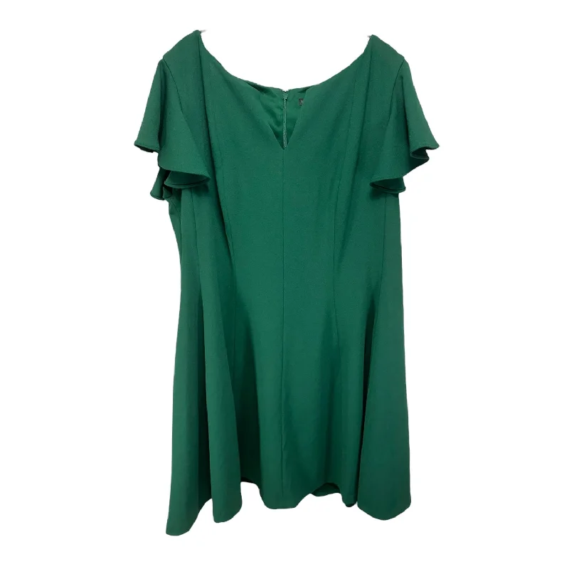 v-neck dressDress Casual Short By Lane Bryant In Green, Size: 18