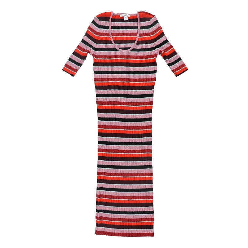 summer floral dressBar Iii Womens Metallic Striped Sweater Dress