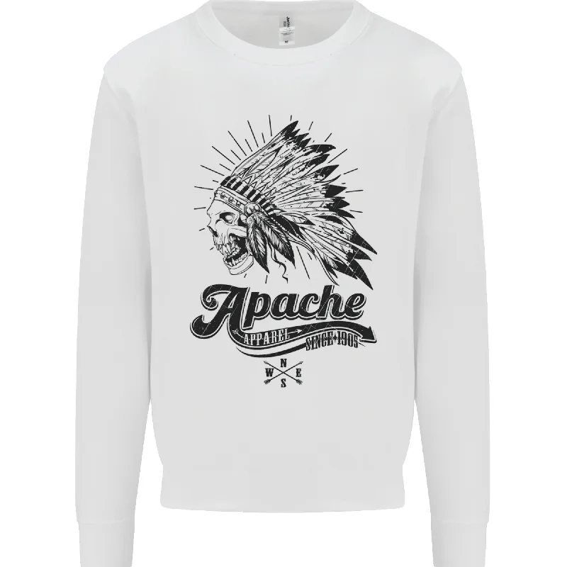 modern sports hoodieApache Apparel Motorbike Motorcycle Biker Mens Sweatshirt Jumper