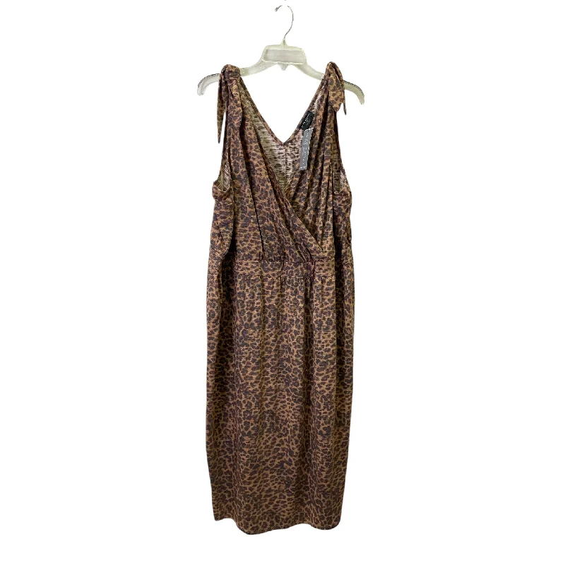 backless dressDress Casual Midi By Lane Bryant In Animal Print, Size:4X