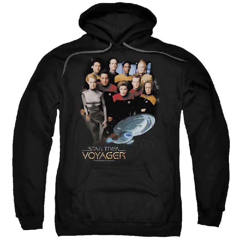 comfy athletic hoodieStar Trek Voyager Crew Pullover Hoodie