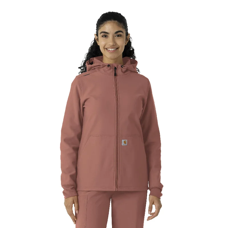 insulated winter jacketCarhartt Women's Bonded Fleece Hoodie - Wildrose