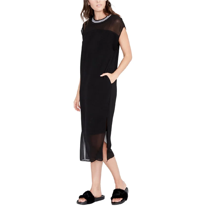 elegant evening dressRachel Roy Womens Ribbed Trim Midi Dress