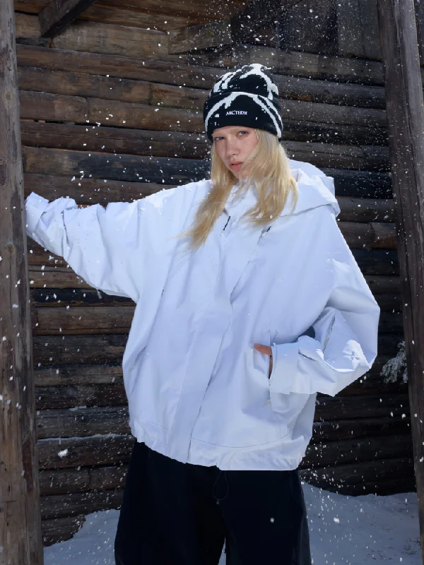 urban street coatHellystudio Elemental White 3L Snow Jacket - Unisex