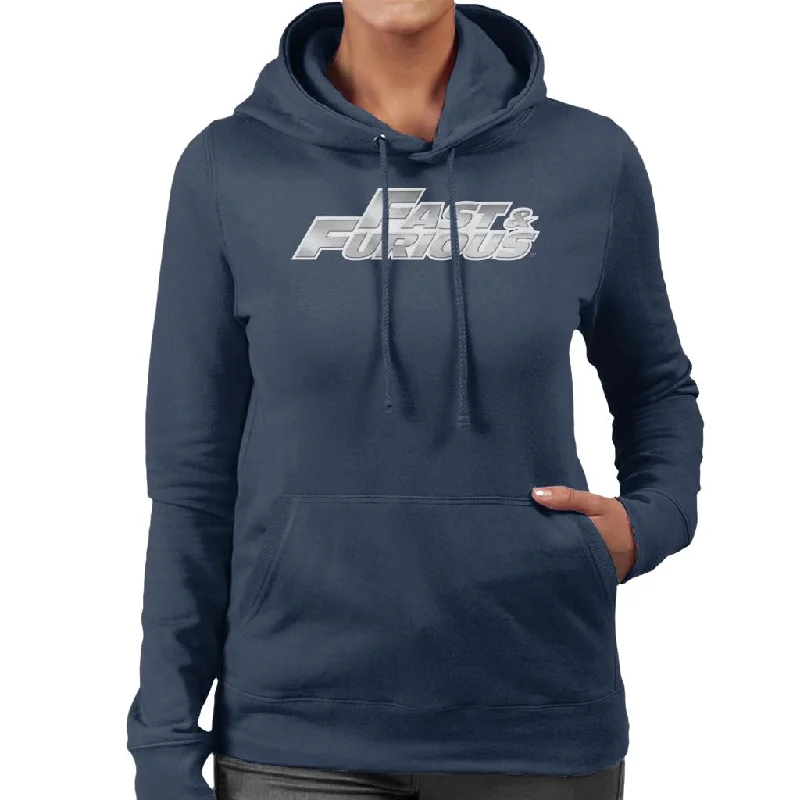 oversized pullover sweatshirtThe Fast and The Furious Chrome Logo Women's Hooded Sweatshirt