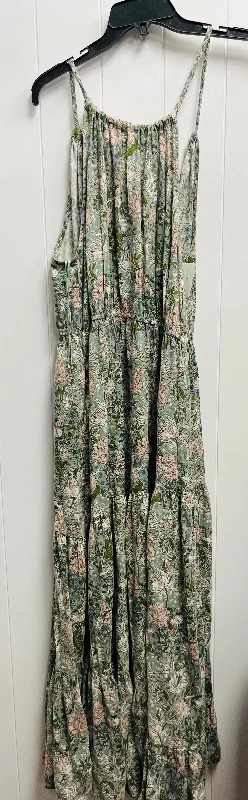 boho-chic dressDress Casual Maxi By Joie In Green & Pink, Size: Xl