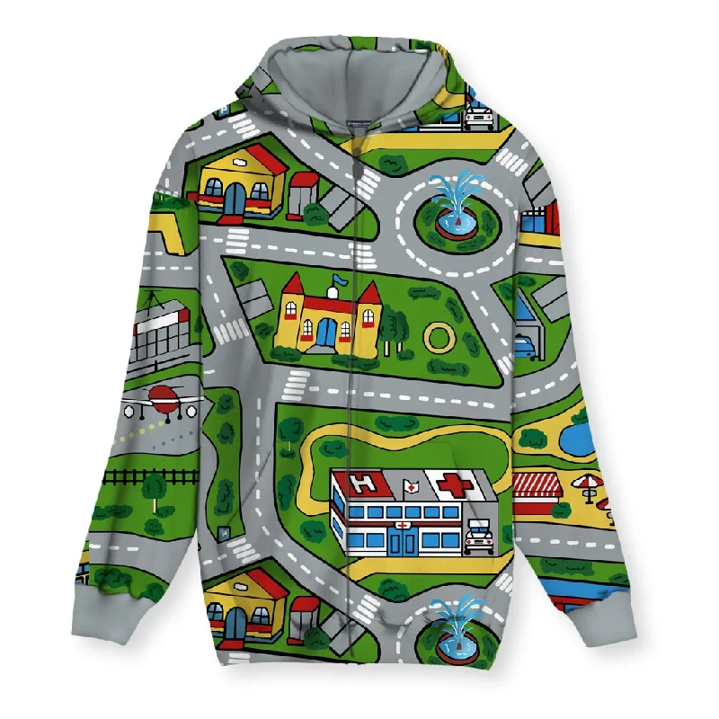 Car Carpet City Womens Zip Hoodie