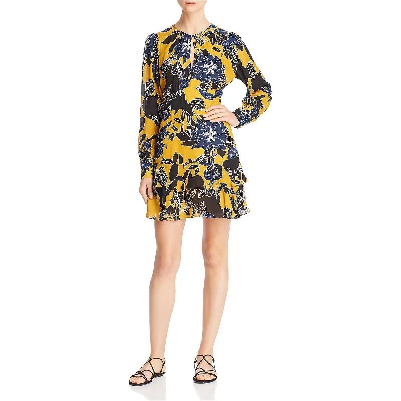 draped dressParker Womens Haley Floral A-Line Dress