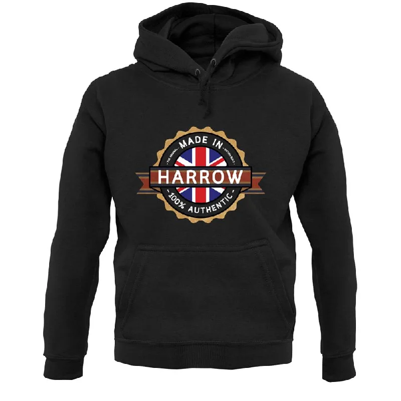 trendy zip-up hoodieMade In Harrow 100% Authentic Unisex Hoodie