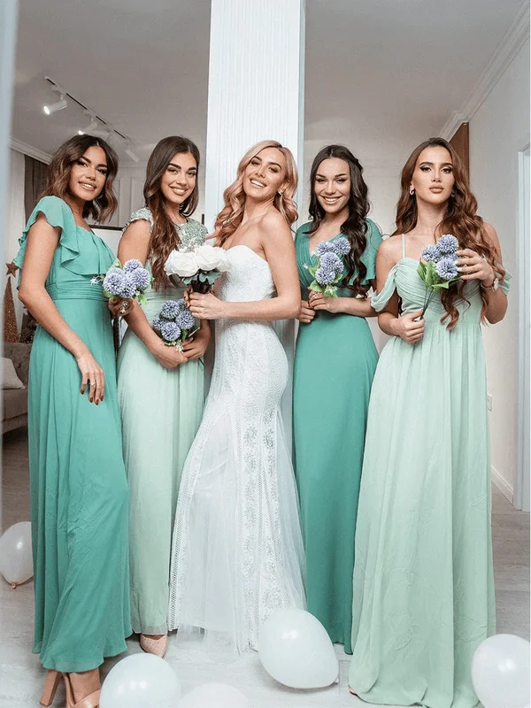 fitted dressSage Green Bridesmaid Gowns