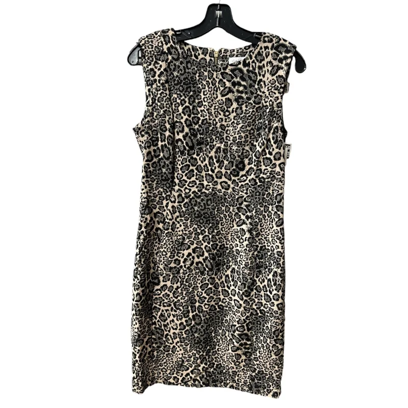 chic shift dressDress Work By Calvin Klein In Leopard Print, Size: 10