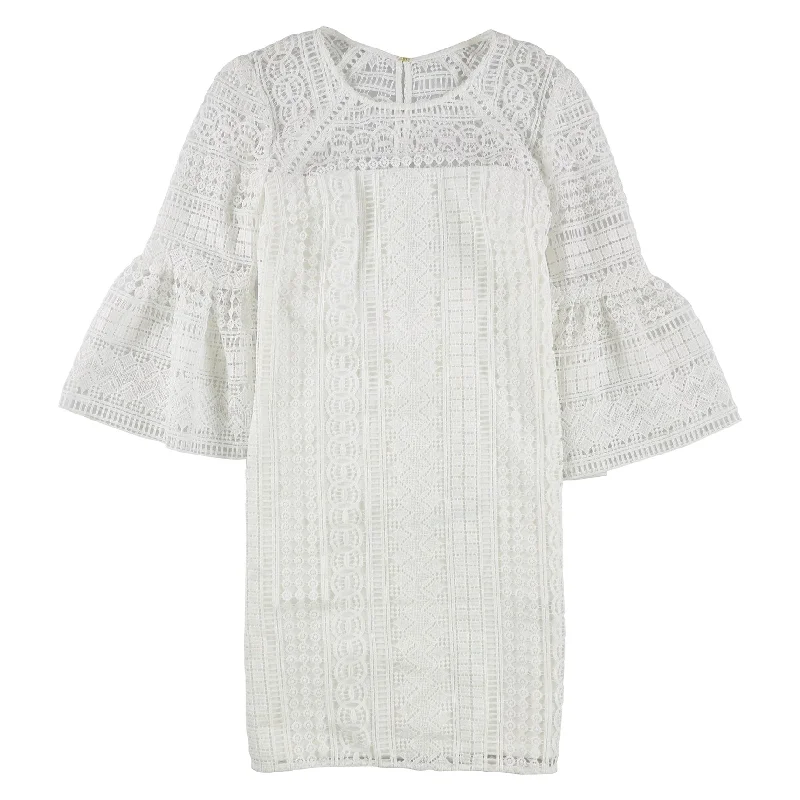 casual shift dressTrina Turk Womens Crochet Shift Dress