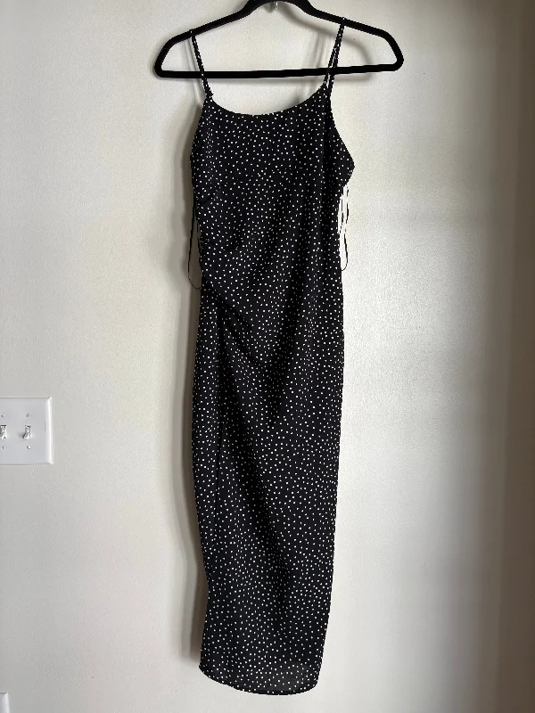 satin dressDress Casual Maxi By Pull & Bear In Polkadot, Size: M