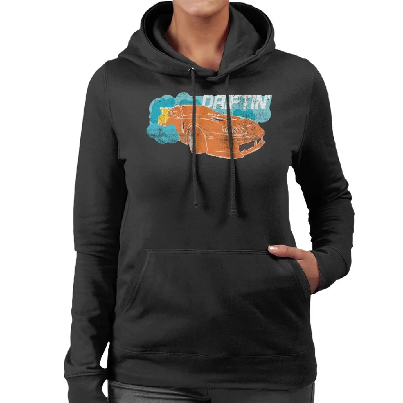 relaxed fit hooded sweatshirtFast and Furious Driftin Women's Hooded Sweatshirt