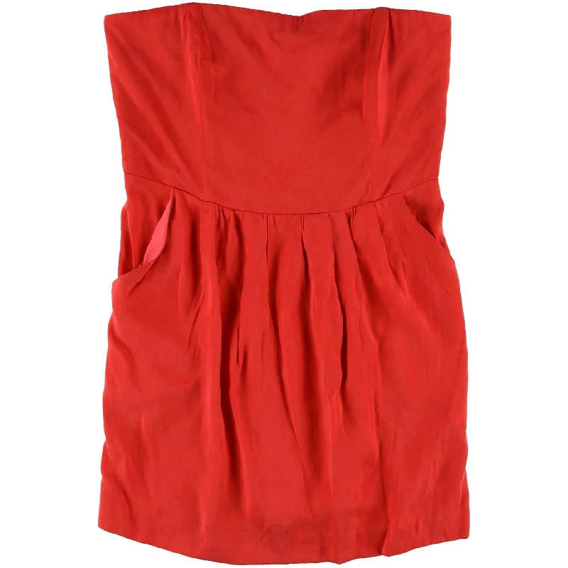 one-shoulder dressRachel Roy Womens Caged A-line Dress, Red, Small