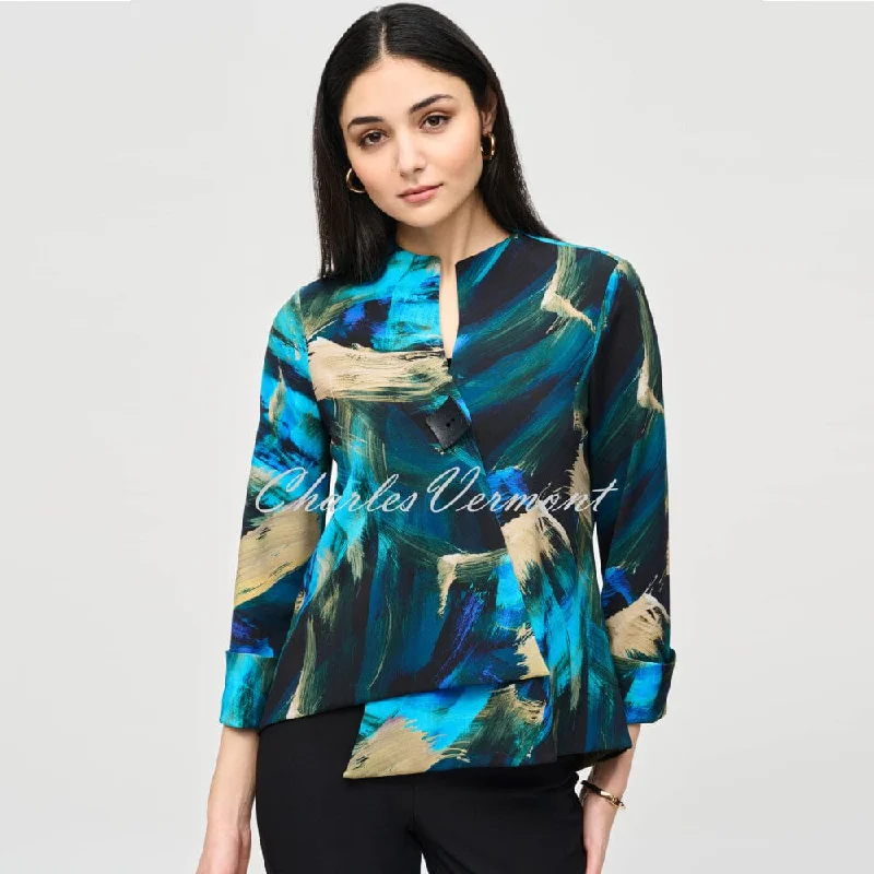 soft coatJoseph Ribkoff Abstract Print Swing Jacket - Style 243328