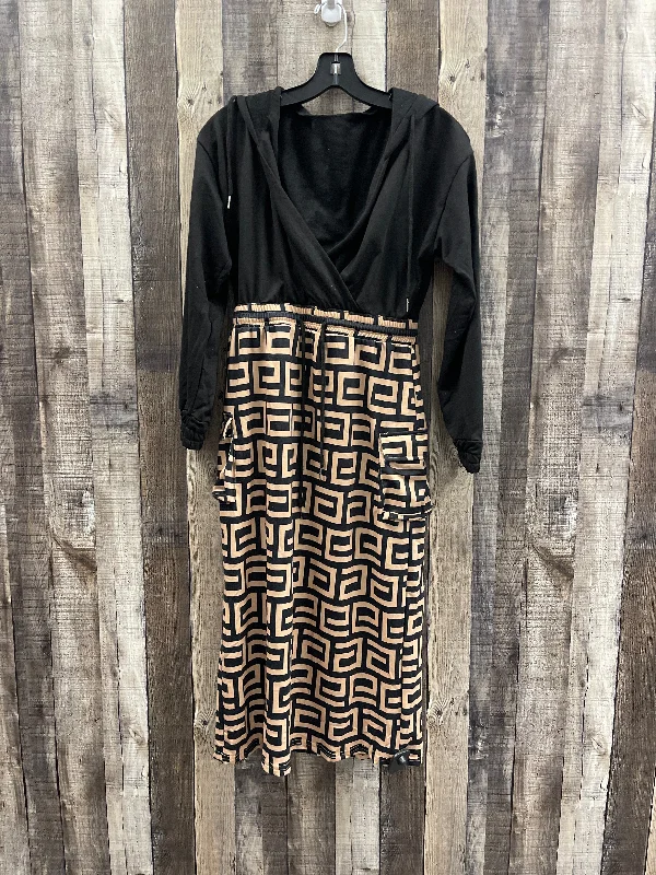 playful dressDress Casual Maxi By Cme In Black & Gold, Size: S