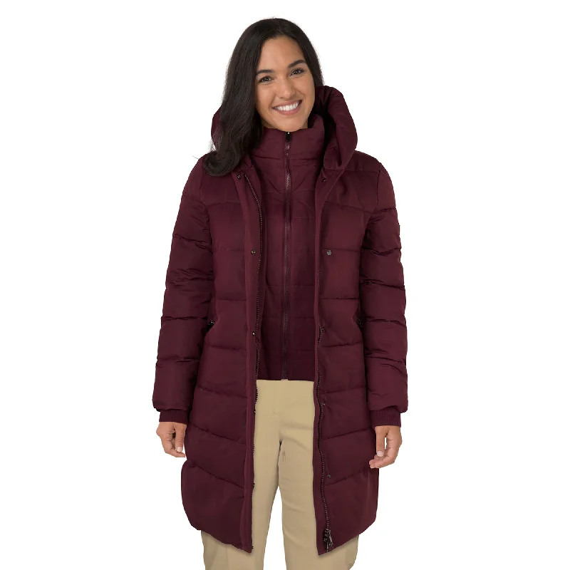 fashionable outerwearlily morgan Women's Plus Quilted Fooler Parka