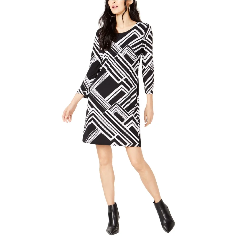 wrap dressI-N-C Womens Varisty Shift Dress