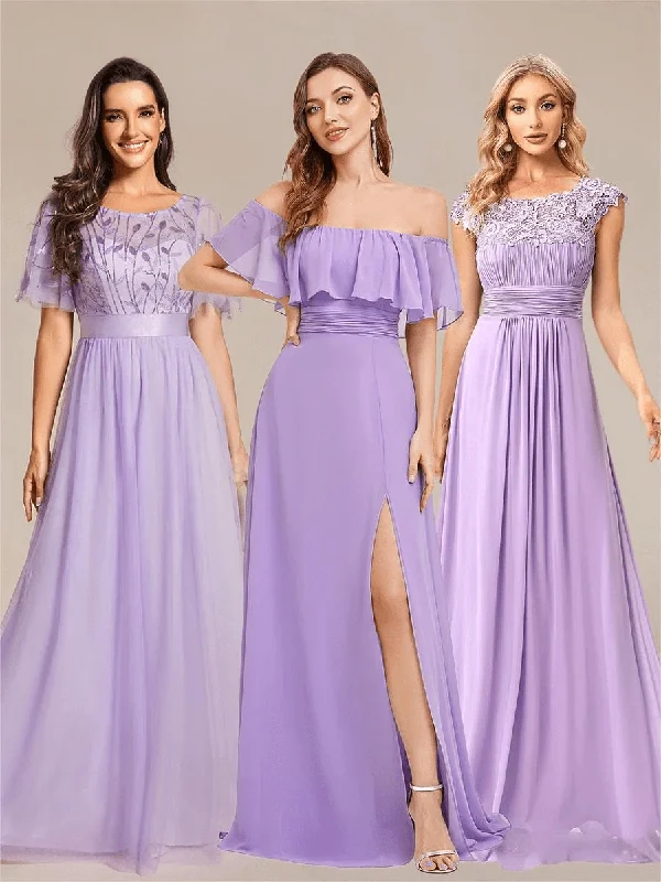 denim dressTop Picks Lilac & Lavender Bridesmaid Gowns