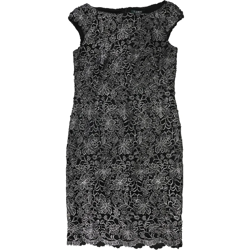 sleek dressRalph Lauren Womens Floral Sheath Dress, Grey, 2