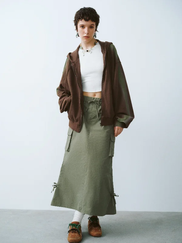 long coatHoodie Mid-Length Jackets