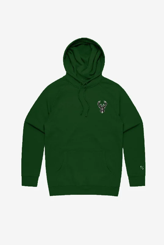 Milwaukee Bucks Logo Hoodie - Forest Green