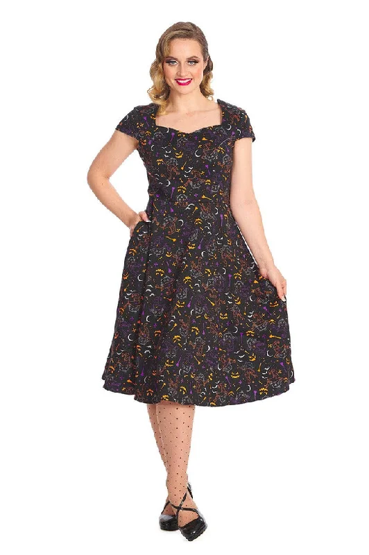 ashionable dressAll Hallows Cat Fit & Flare Dress