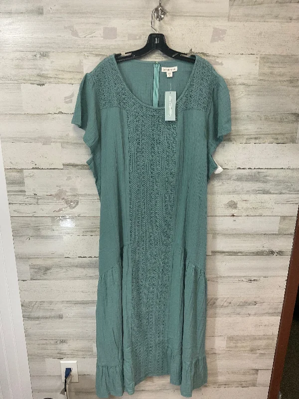 comfy dressDress Casual Maxi By Coldwater Creek In Green, Size: 3x