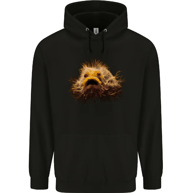 zippered hoodieA Hairy Frogfish Mens 80% Cotton Hoodie