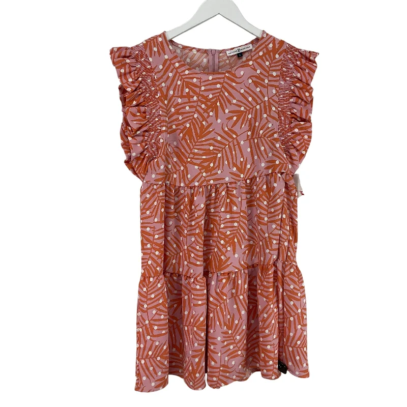 elegant shift dressDress Casual Midi By Cmb In Orange, Size: S