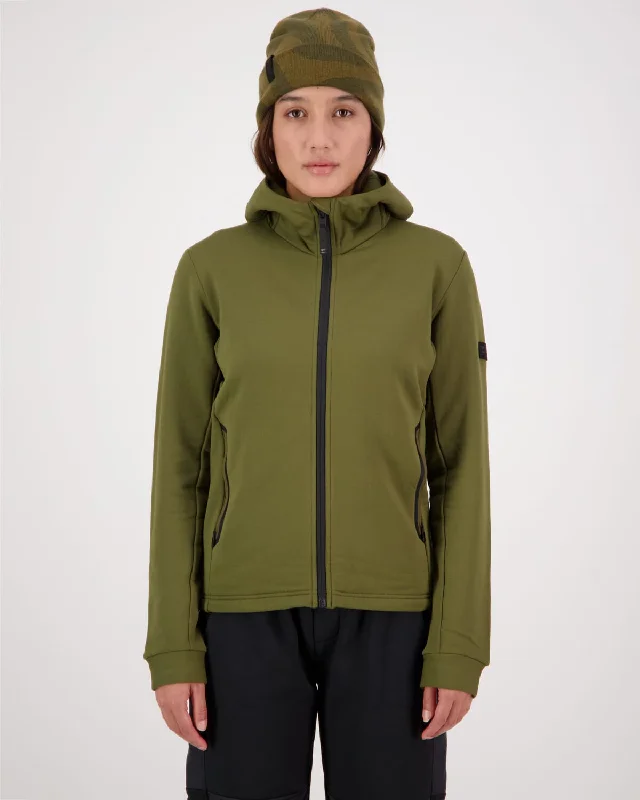 Arcadia Merino Fleece Hoody - Dark Olive