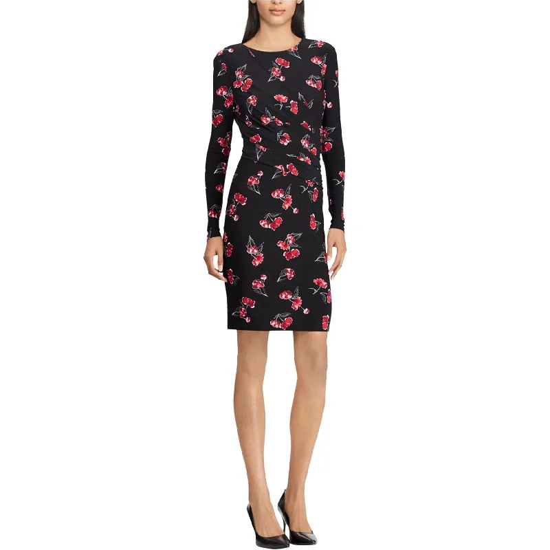 casual knit dressAmerican Living Womens Floral-Print Jersey Dress