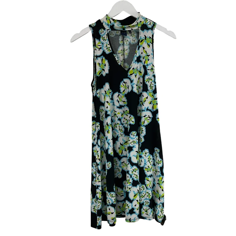 printed dressDress Casual Midi By Kaari Blue In Floral Print, Size: S