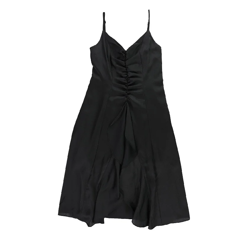 minimalistic dressBar Iii Womens Ruffle-Front A-Line Dress