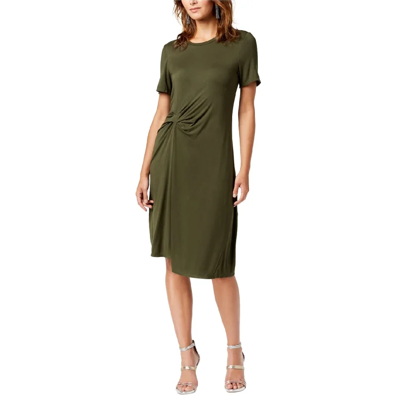 boho-chic dressRachel Roy Womens Draped Front Asymmetrical Midi Dress